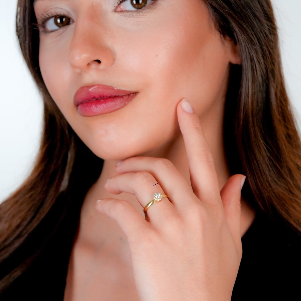 Halo Tasarım Tektaş Yüzük