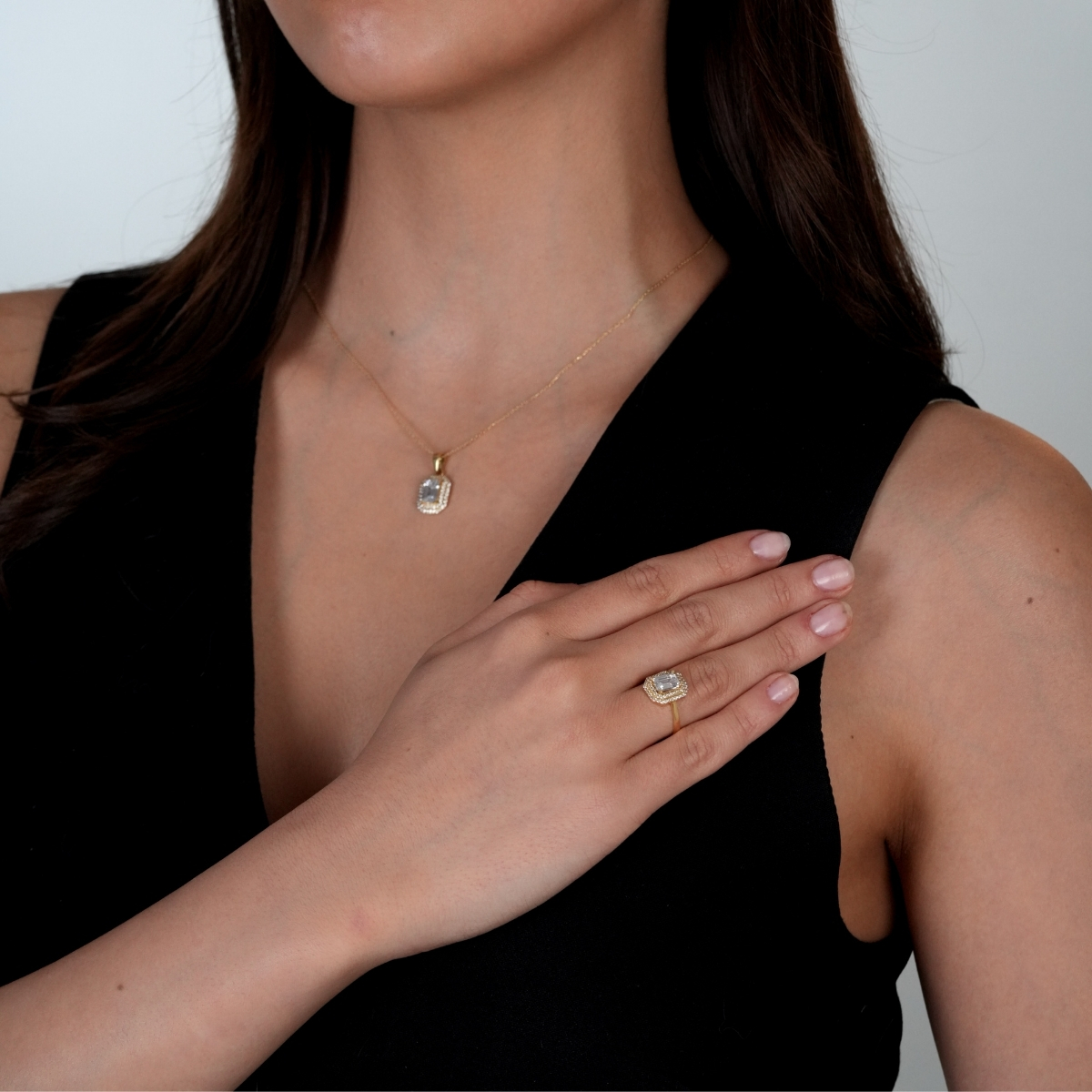 Kare Kesim Altın Set