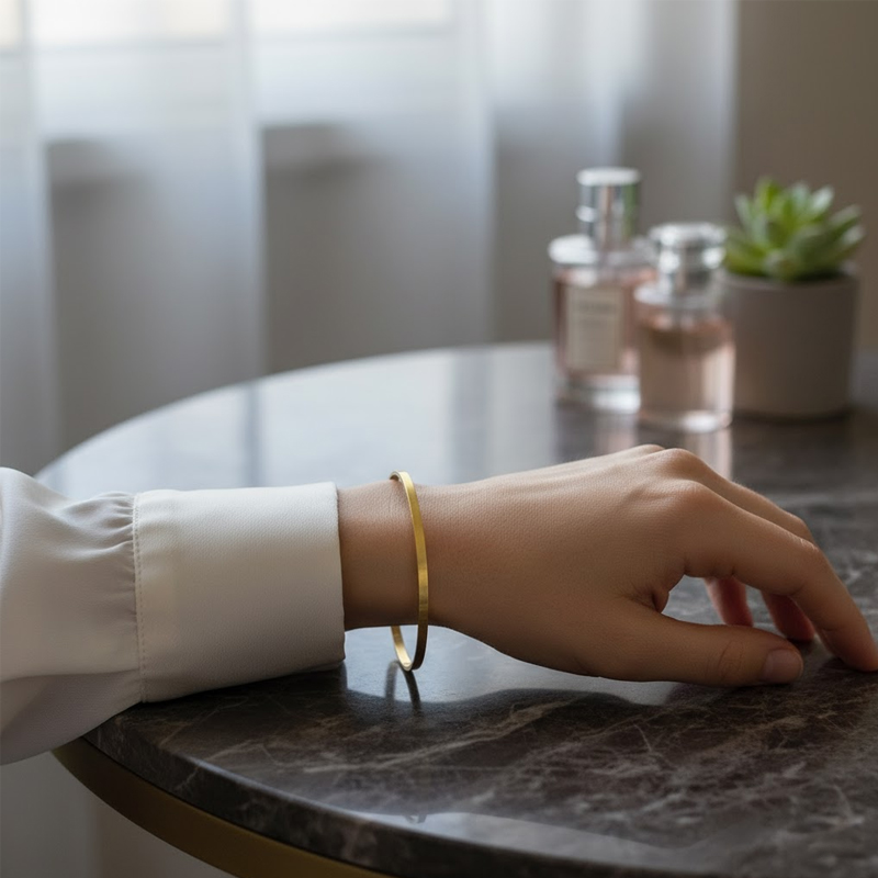 Kalın Düz Halka Bilezik