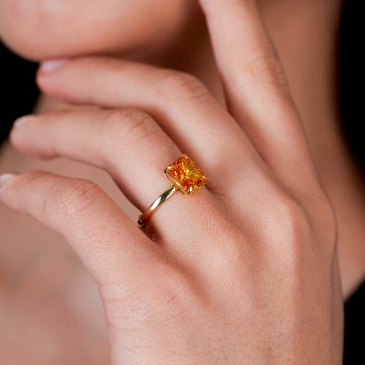 Renkli Baget Taşlı Yüzük