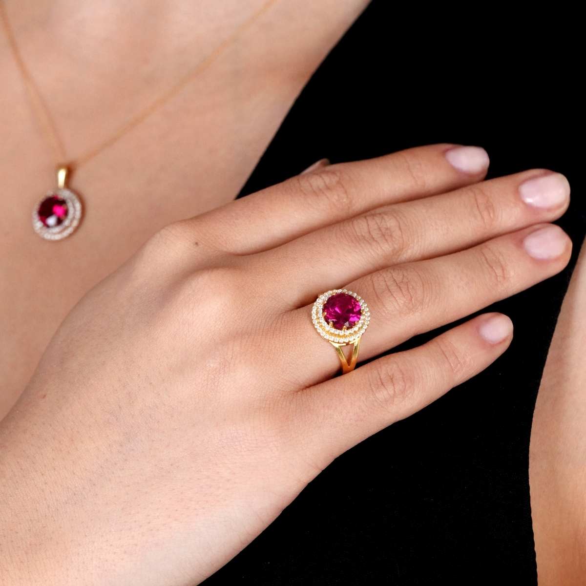 Kırmızı Safir Set