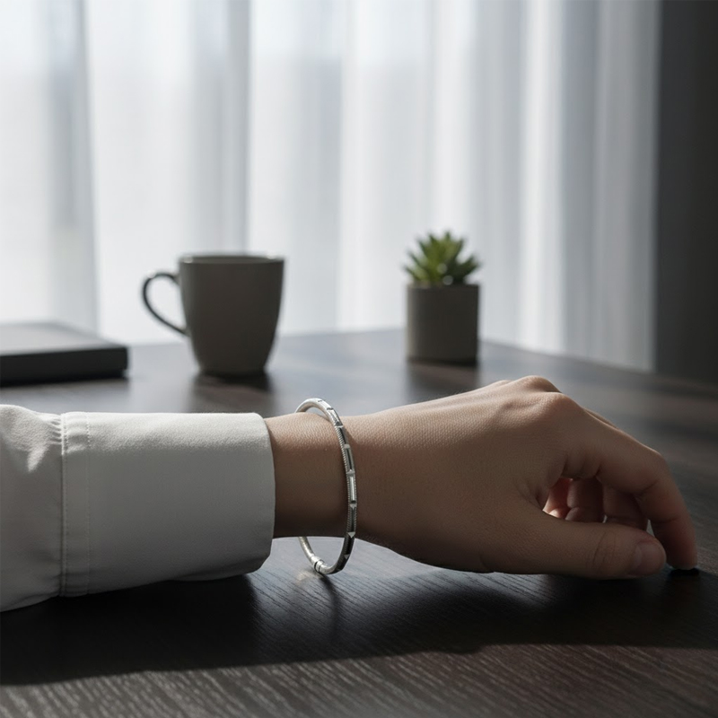 6mm Düz Tasarım Altın Bilezik