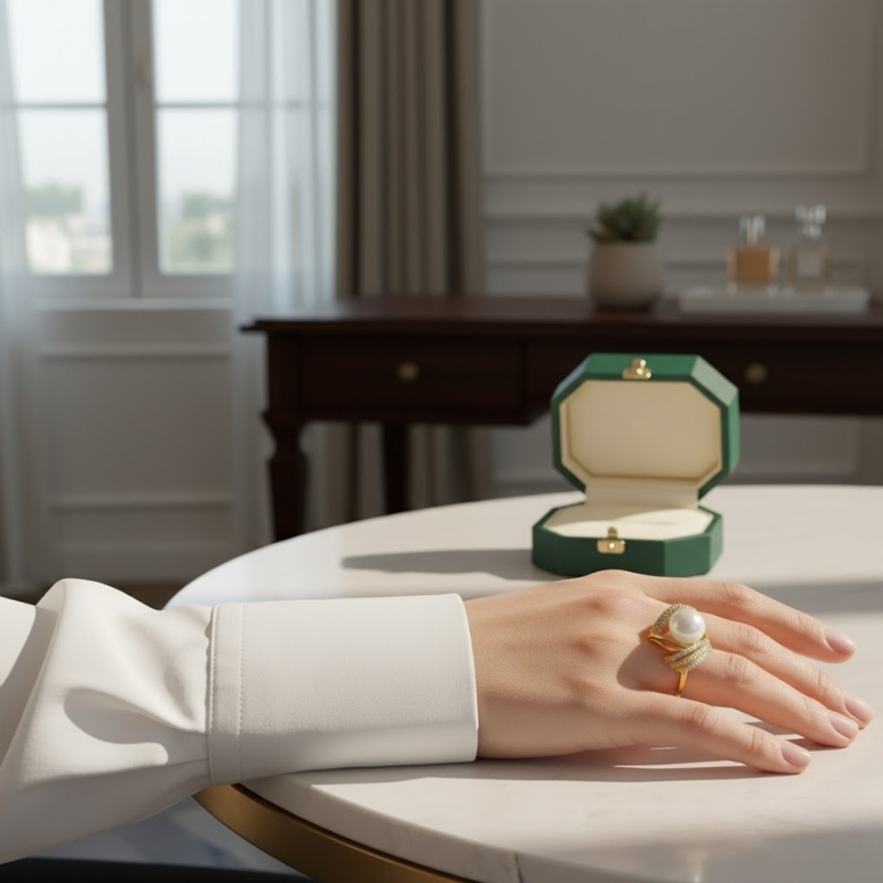 Altın Taşlı Yüzük