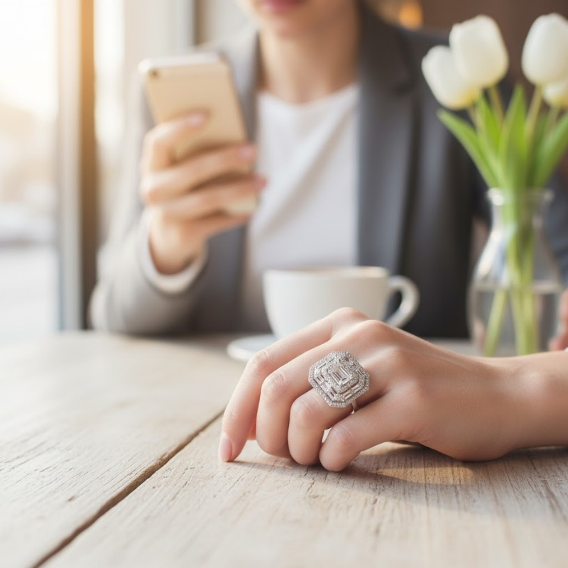 Tek Taşlı Altın Yüzük