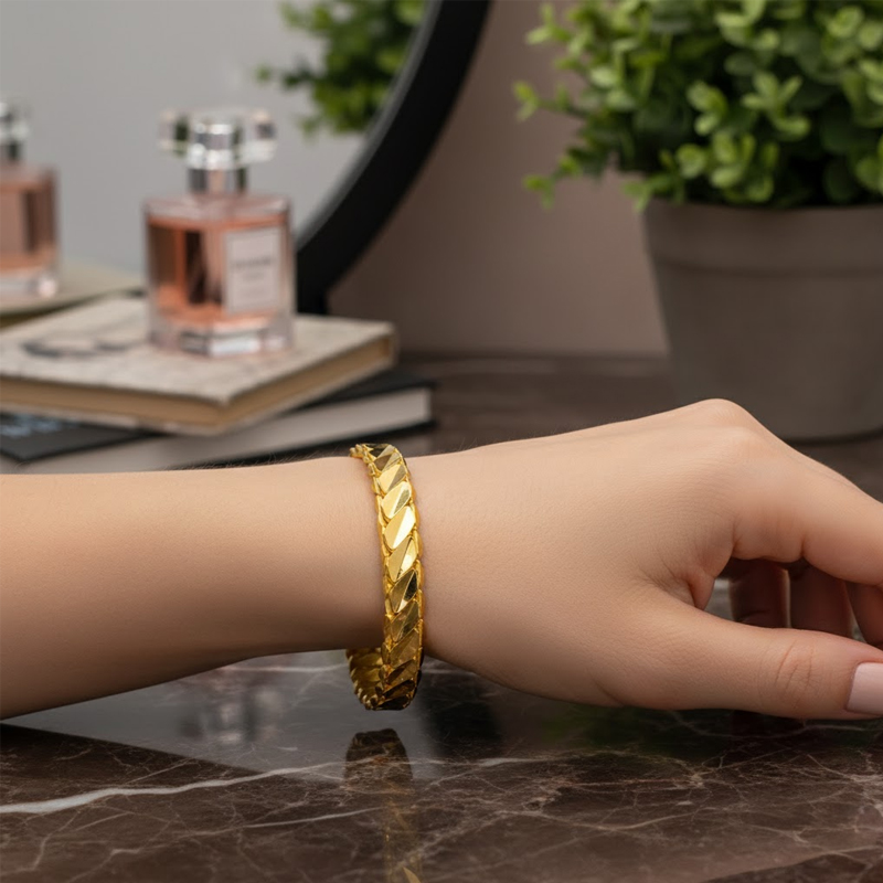 Gold Burgu Kadın Bilezik