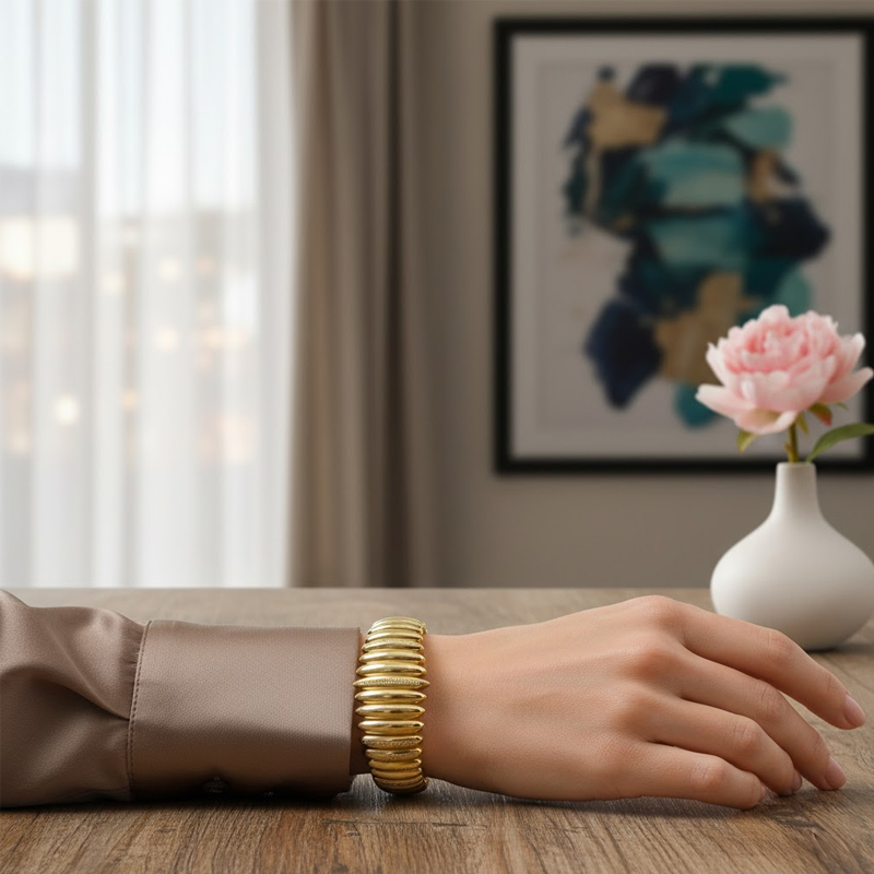 Burgulu Altın Bilezik