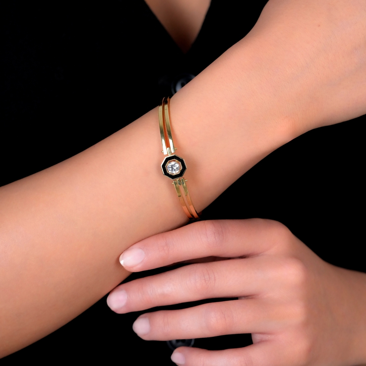 Altın Tektaş Bilezik