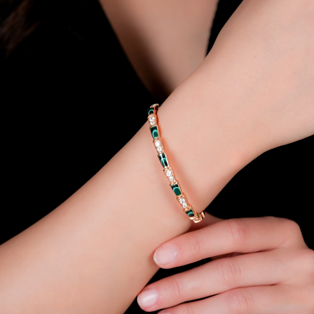 Yılan Kemik Altın Bilezik