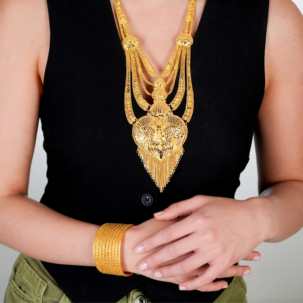 Hint Model Altın Set